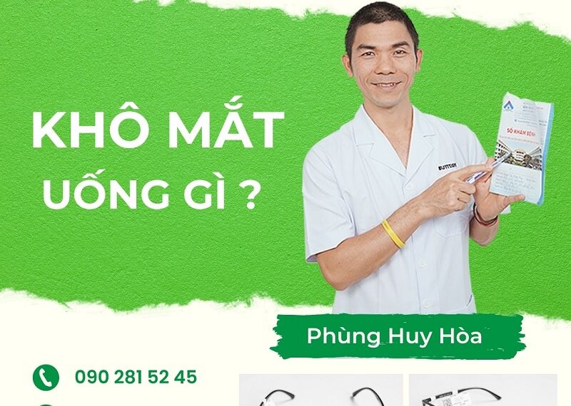 Khô mắt uống gì