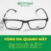 Vùng da quanh mắt bị khô rát
