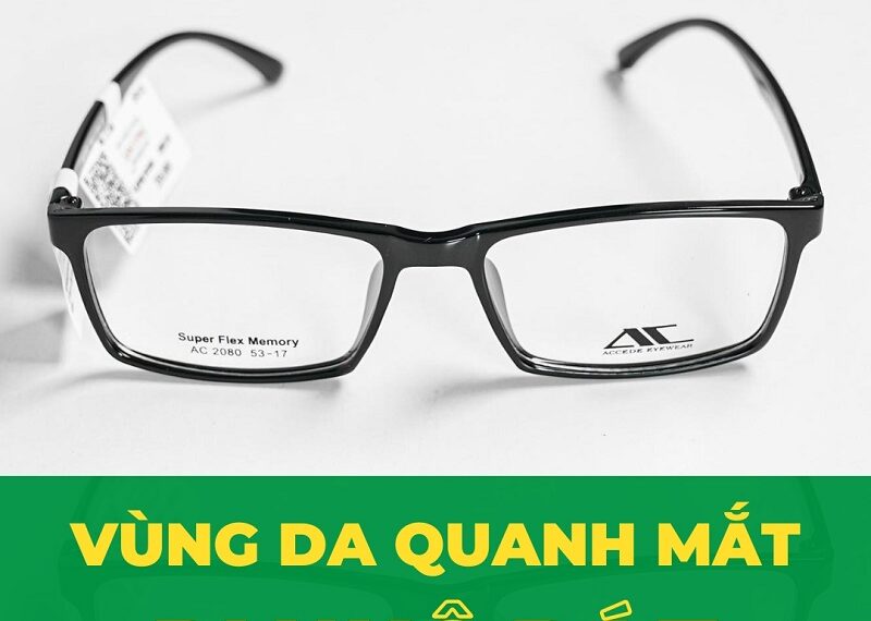 Vùng da quanh mắt bị khô rát