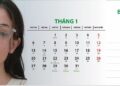 Mẫu lịch để bàn 2025