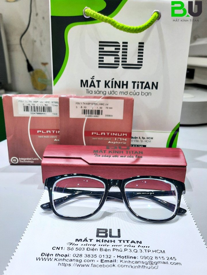 Tròng kính cận mỏng