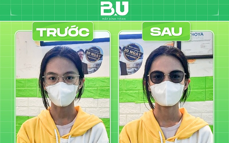 Tròng kính cận đổi màu