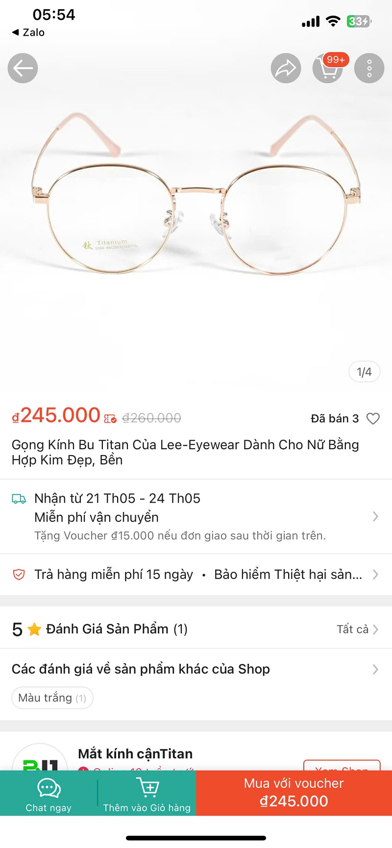 Mắt kính Titan Điện Biên Phủ