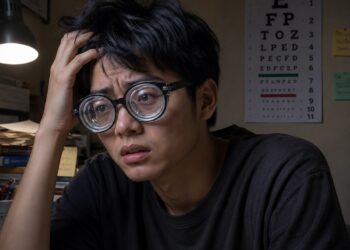 17 độ khi không có kính