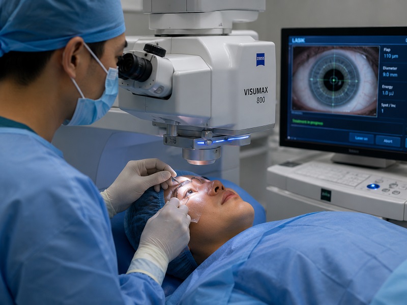 Mổ mắt cận thị Femto Lasik