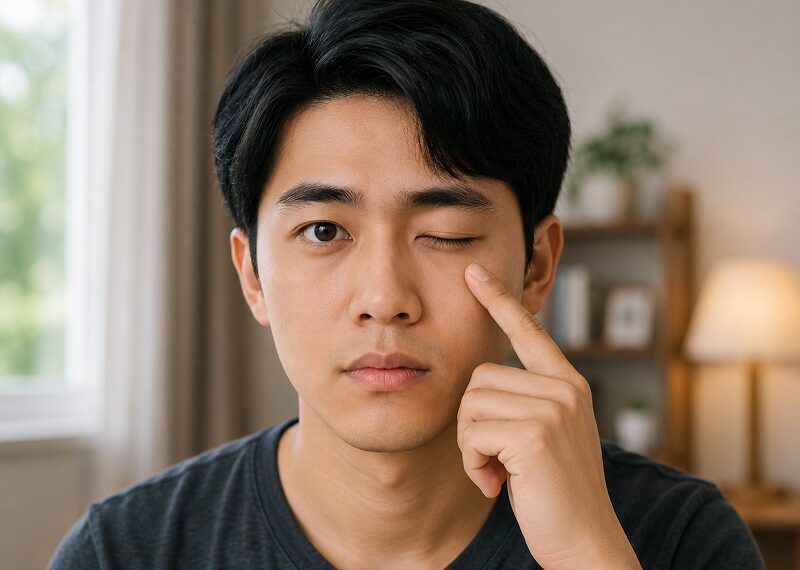 Cận 1 bên mắt