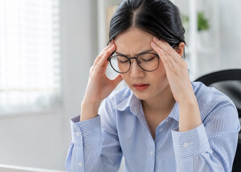 Đeo kính bị đau đầu