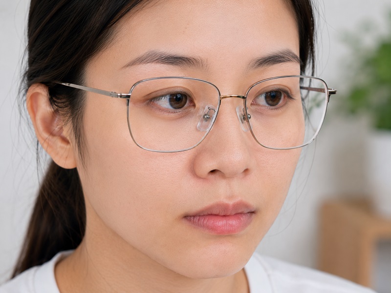 Đeo kính bị hằn sống mũi