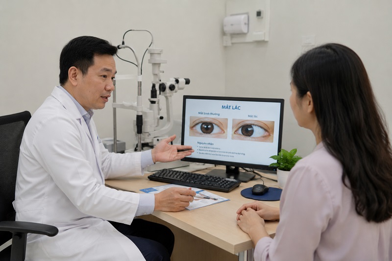 Mổ mắt lác bao lâu thì khỏi