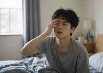 Ngủ trưa dậy mắt bị mờ