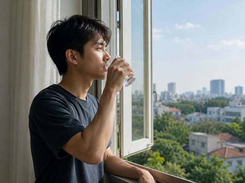 Ngủ trưa dậy mắt bị mờ