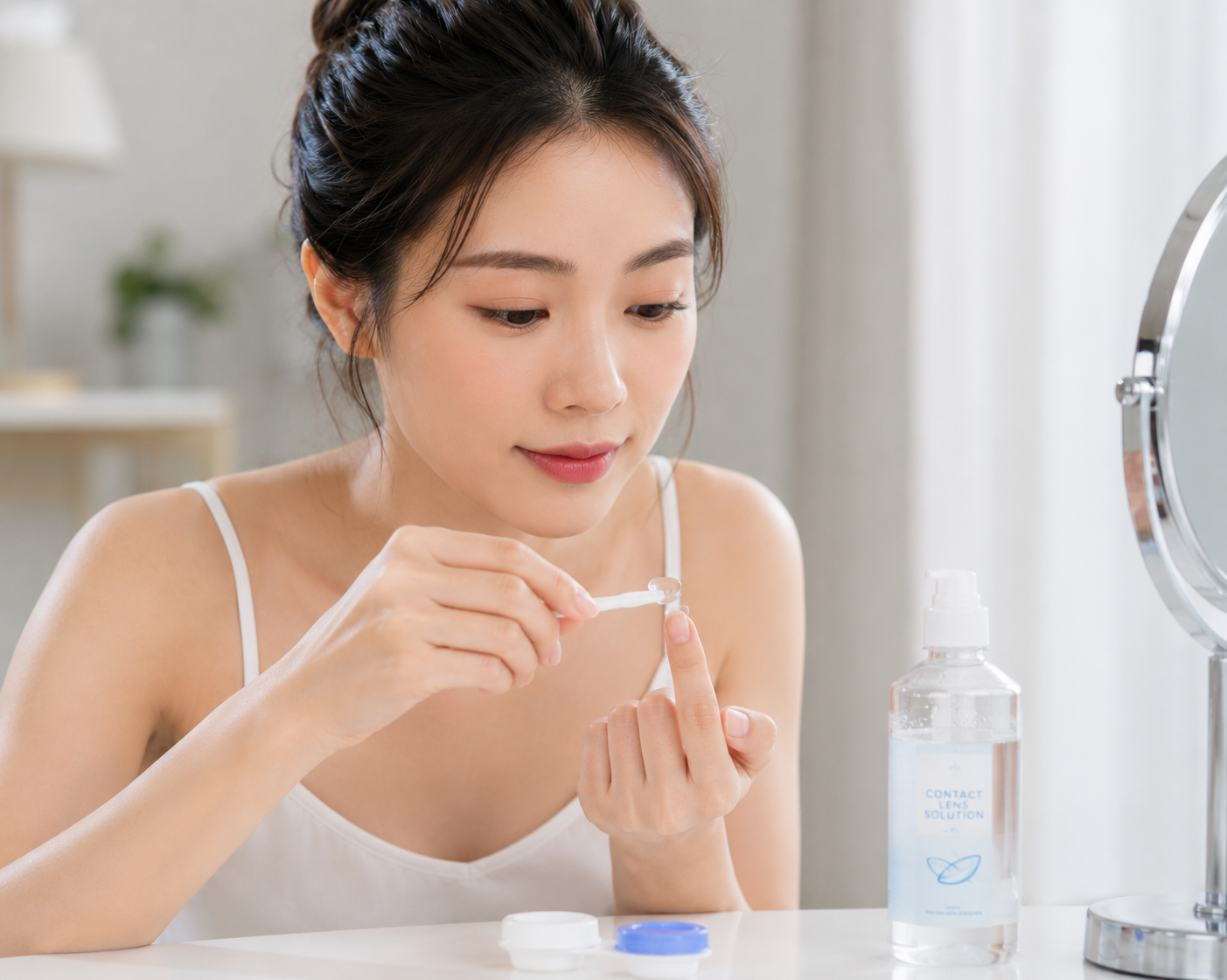Kính áp tròng có phân biệt mắt trái mắt phải không