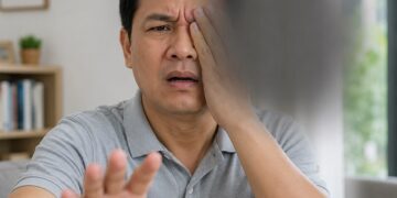 Mắt bị mờ một bên đột ngột